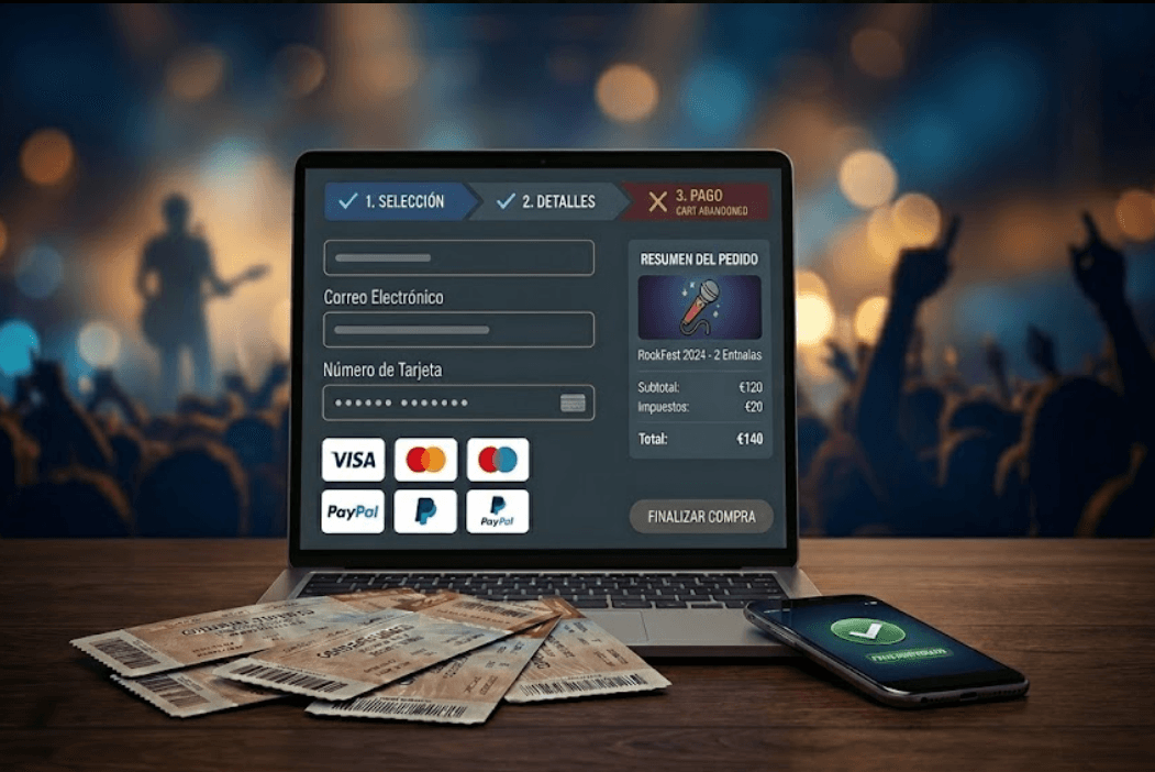 Reducir el abandono de carrito en venta de entradas online